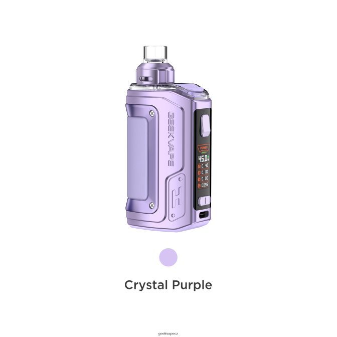 GeekVape h45 (aegis hero 2) pod mod kit crystal edition křišťálově fialová P0200R139 - Geek Vape Online