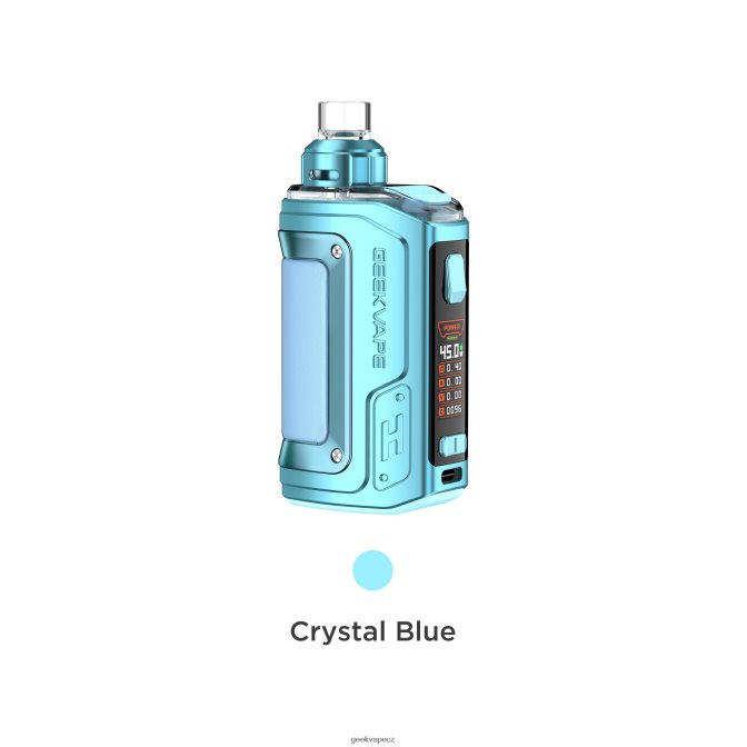 GeekVape h45 (aegis hero 2) pod mod kit crystal edition křišťálově modré P0200R142 - GeekVape Sale