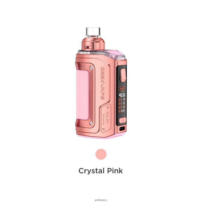 GeekVape h45 (aegis hero 2) pod mod kit crystal edition křišťálově růžová P0200R140 - Geek Bar Vape Online