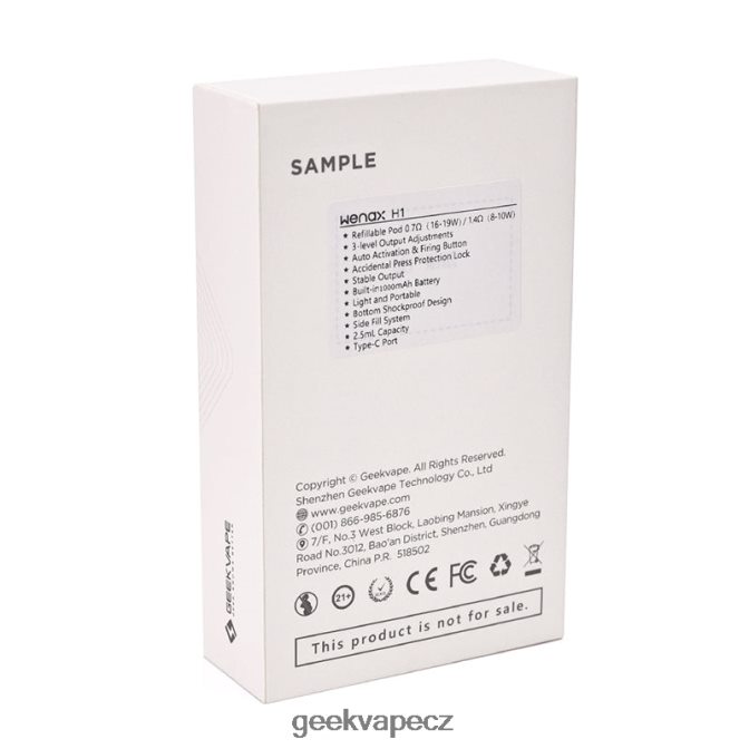 GeekVape startovací sada wenax h1 1000 mAh citronově žlutá P0200R115 - GeekVape Shop